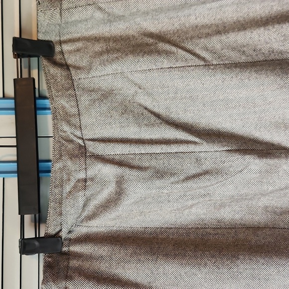 Chaps Grey Herringbone Wool Blend Skirt - Picture 7 of 9